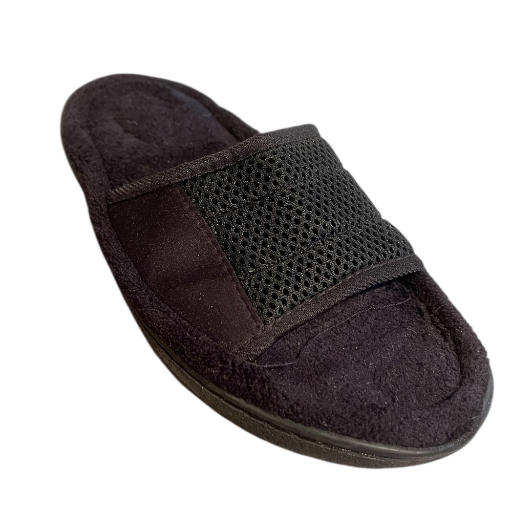 Therapedic Women’s Blk Slippers SZ S 6-7